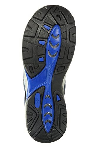 Mountain Warehouse Rift Drainage Mens Shandal - Rubber Toe Bumpers Sandals, Neoprene Lined Shoes, Strap Fastener - Best for Spring Summer, Walking, Holidays, Outdoors Blue 10 UK