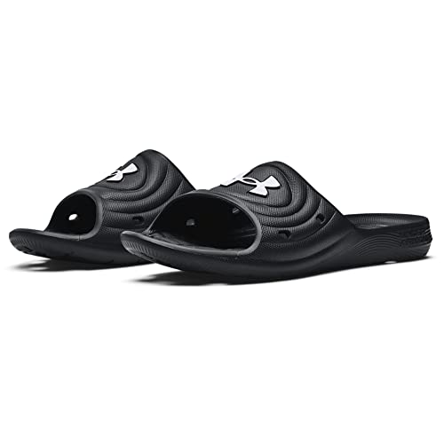 Under Armour Men's UA M Locker IV SL Slide Sandal,Black Black White,9 UK