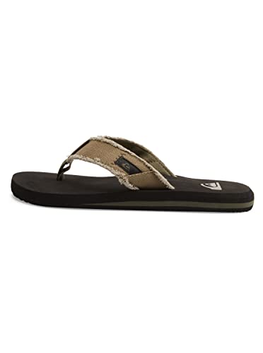 Quiksilver Men's Monkey Abyss Sandals, Black Green Black Brown , 42 EU