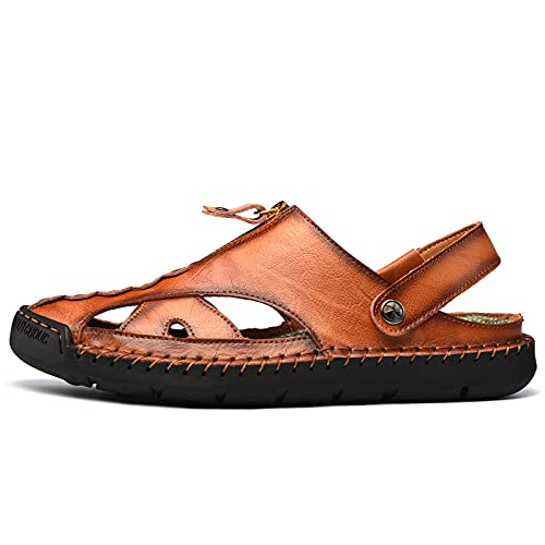 Kouani Men'S Sandals Leather Closed Toe Shoes