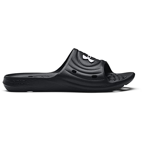 Under Armour Men's UA M Locker IV SL Slide Sandal,Black Black White,9 UK