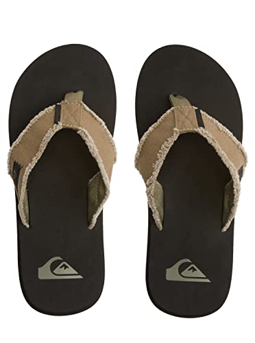 Quiksilver Men's Monkey Abyss Sandals, Black Green Black Brown , 42 EU