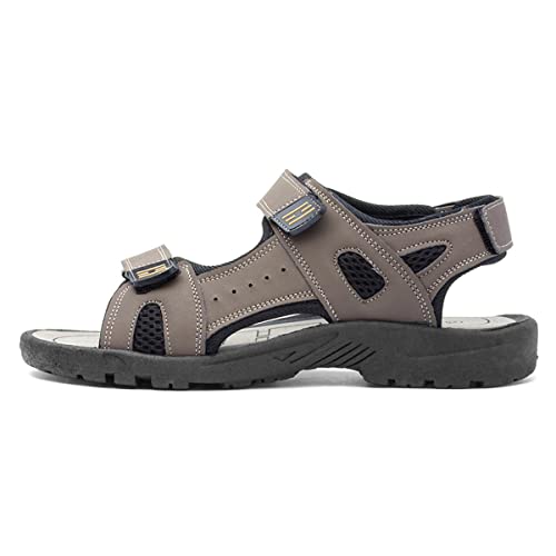 Red Fish Edward Mens Brown Easy Fasten Sandal - Size 9 UK - Brown