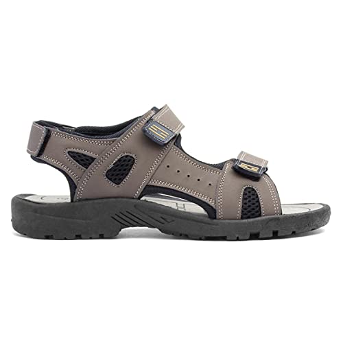 Red Fish Edward Mens Brown Easy Fasten Sandal - Size 9 UK - Brown