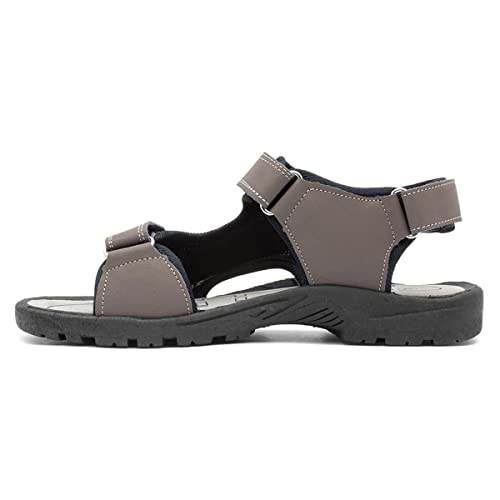 Red Fish Edward Mens Brown Easy Fasten Sandal - Size 9 UK - Brown
