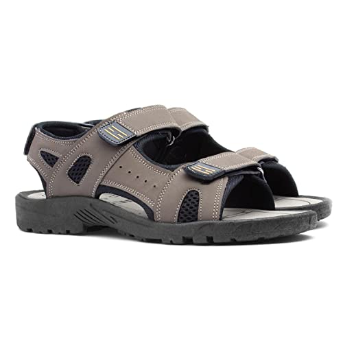 Red Fish Edward Mens Brown Easy Fasten Sandal - Size 9 UK - Brown