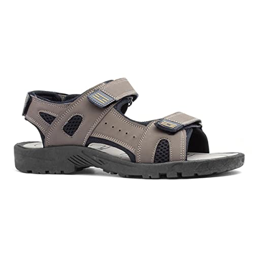 Red Fish Edward Mens Brown Easy Fasten Sandal - Size 9 UK - Brown