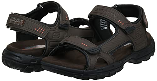 Skechers Men's Garver-Louden Fisherman Sandal, Brown, 11 UK
