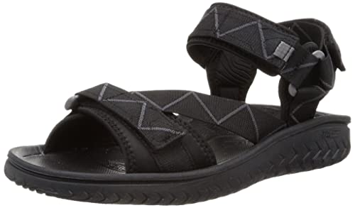 Clarks Men's Wesley Trail Sandal, Black, 8 UK