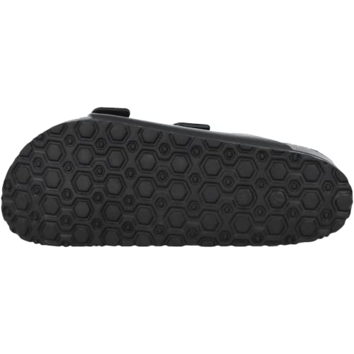 Yinka Shoes Mens Double Buckle EVA Sandals Black UK 10