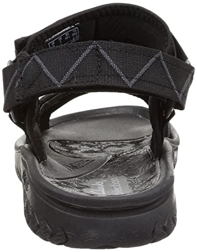 Clarks Men's Wesley Trail Sandal, Black, 8 UK