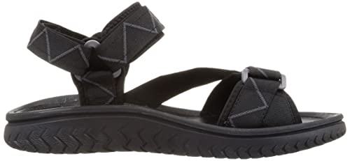 Clarks Men's Wesley Trail Sandal, Black, 8 UK