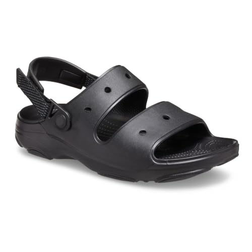 Crocs Unisex Classic All-Terrain Sandal, Black, 11 MEN / 12 WOMEN
