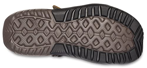 Crocs Men's Swiftwater Mesh Deck M Closed Toe Sandals, Brown Espresso, 12 UK