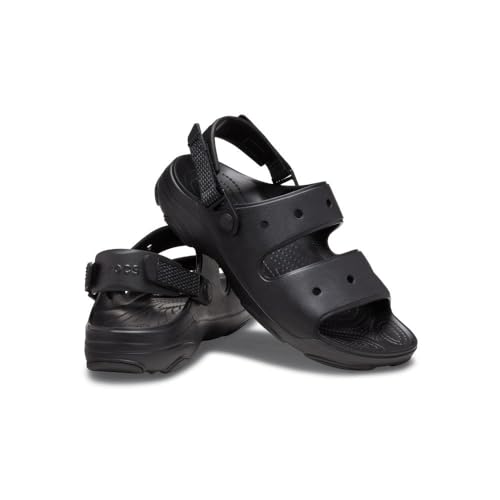 Crocs Unisex Classic All-Terrain Sandal, Black, 11 MEN / 12 WOMEN