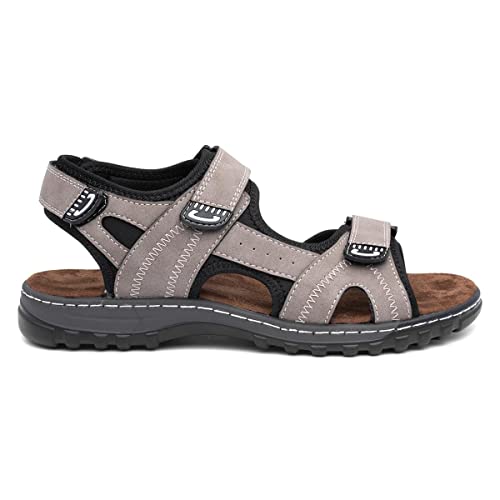 Hobos Edmund Mens Brown Sporty Easy Fasten Sandal - Size 13 UK - Brown