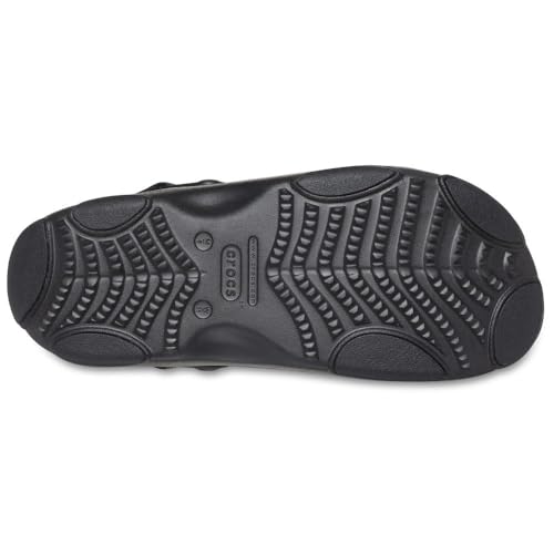 Crocs Unisex Classic All-Terrain Sandal, Black, 11 MEN / 12 WOMEN