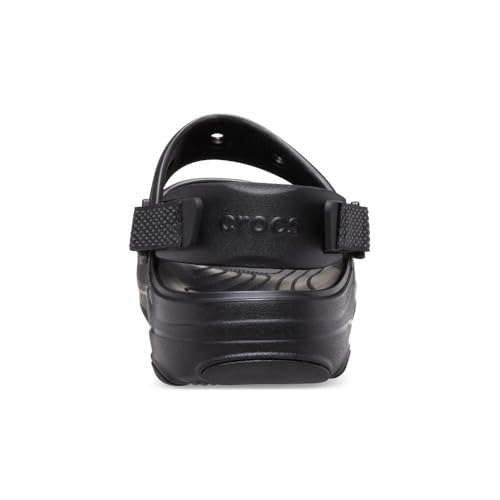 Crocs Unisex Classic All-Terrain Sandal, Black, 11 MEN / 12 WOMEN