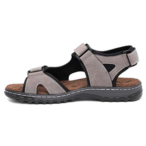 Hobos Edmund Mens Brown Sporty Easy Fasten Sandal - Size 13 UK - Brown