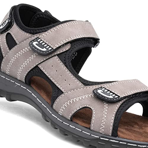 Hobos Edmund Mens Brown Sporty Easy Fasten Sandal - Size 13 UK - Brown