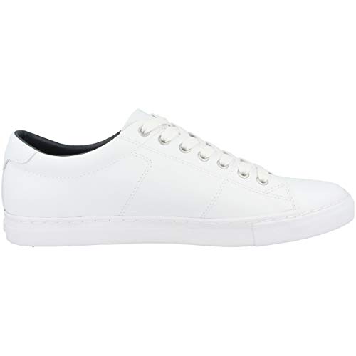 Tommy Hilfiger Men's Essential Leather Low Top Sneakers, White, 7 UK