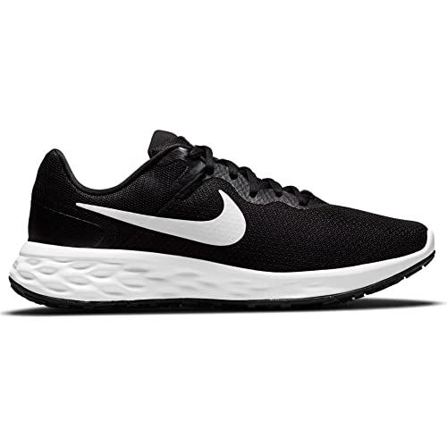 NIKE Men's Nike Revolution 6 Nn Sneaker, Black White Iron Grey, 9 UK