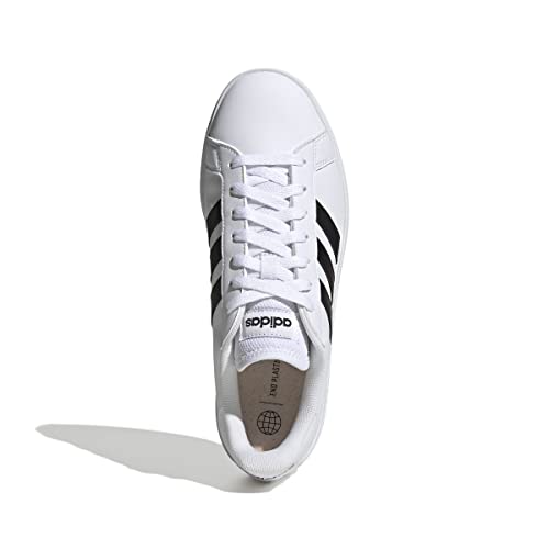 adidas Men's Grand Court Td Lifestyle Court Casual Sneakers, Ftwr White Core Black Ftwr White, 7.5 UK