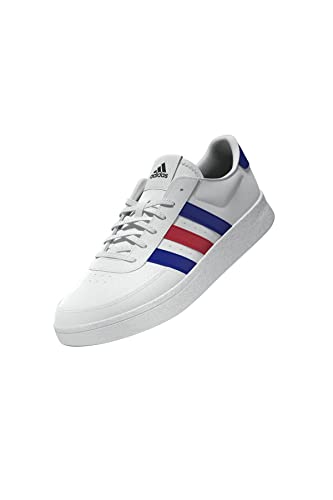 adidas Men's Breaknet 2.0 Sneaker, FTWR White/semi Lucid Blue/Better Scarlet, 8 UK