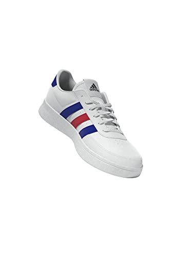 adidas Men's Breaknet 2.0 Sneaker, FTWR White/semi Lucid Blue/Better Scarlet, 8 UK