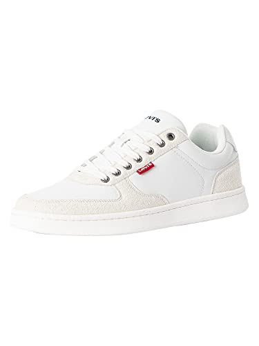 Levi's Men's Reece Sneakers, Regular White, 9 UK