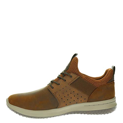 Skechers Men's Delson Axton Slip On Trainers, Brown Brown Cdb, 9.5 UK