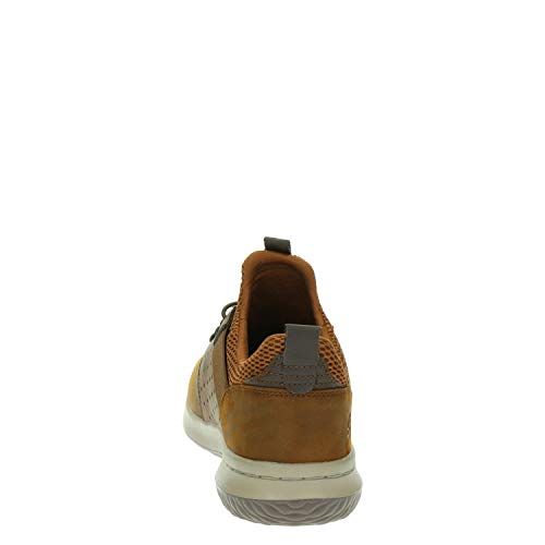 Skechers Men's Delson Axton Slip On Trainers, Brown Brown Cdb, 9.5 UK