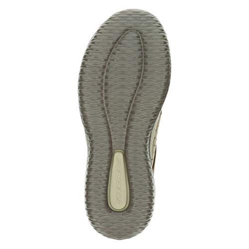 Skechers Men's Delson Axton Slip On Trainers, Brown Brown Cdb, 9.5 UK