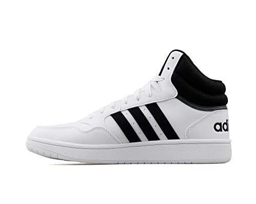 adidas Men's Hoops 3.0 Mid Classic Vintage Shoes Trainers, core Black/core Black/FTWR White, 10 UK