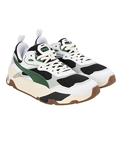 PUMA Unisex Trinity Sneaker, Black-Vine White, 9 UK