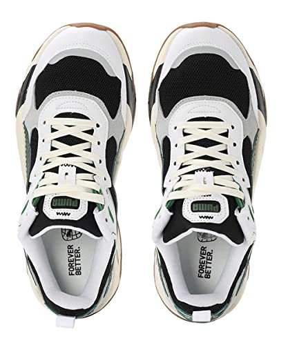 PUMA Unisex Trinity Sneaker, Black-Vine White, 9 UK