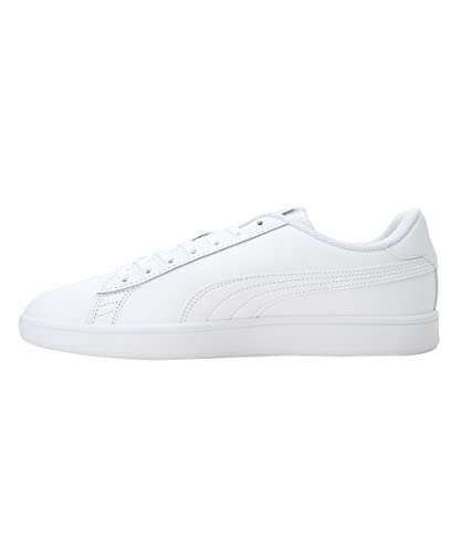 PUMA Unisex Smash V2 L Low-Top Trainers, PUMA White-PUMA White, 8.5 UK