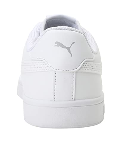 PUMA Unisex Smash V2 L Low-Top Trainers, PUMA White-PUMA White, 8.5 UK