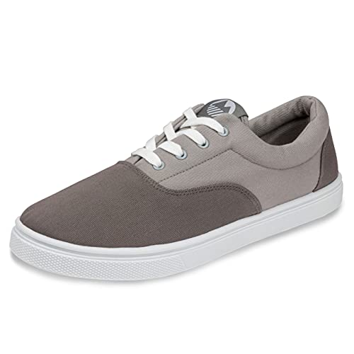 Lakeland Active Men's Hudson Canvas Trainers - Grey - 8 UK