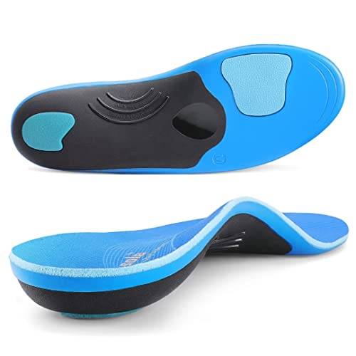 PCSsole Heavy Duty Arch Support Insoles, 210+lbs Plantar Fasciitis Orthotic Insoles, Relieve Flat Feet, Forefoot Pain, Heel Pain and Pronation for Men/Women Work Shoe Insole.(30cm)