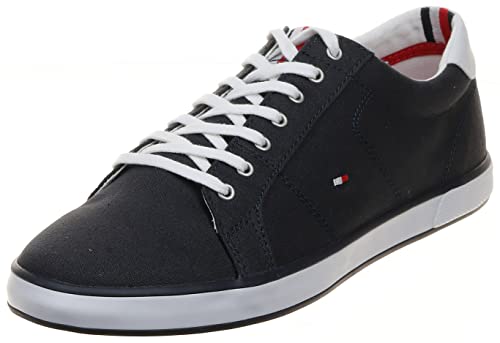 Tommy Hilfiger Men Vulcanised Trainers, Blue (Midnight), 43 EU