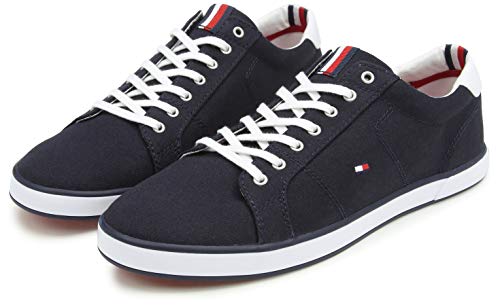 Tommy Hilfiger Men Vulcanised Trainers, Blue (Midnight), 43 EU