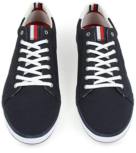 Tommy Hilfiger Men Vulcanised Trainers, Blue (Midnight), 43 EU