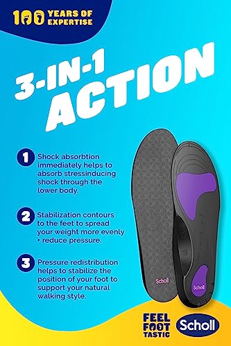 Scholl Plantar Fasciitis Pain Relief Orthotics Insole - Large - Sizes 9-11