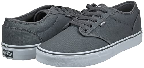 Vans Men's Mn Atwood Sneaker, Grey Canvas Pewter White, 13 UK