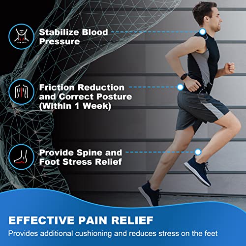 Plantar Fasciitis Pain Relief Feet Insoles, Orthotics Arch Support Insoles with Motion Control Shoe Inserts Work Boot Flat Feet Comfortable for Men and Women Improve Balance