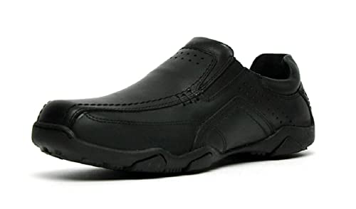 Thomas Crick Men's 'Derwent' Casual Shoes, Comfortable, Trendy, Perfect for Daily Wear, Premium Leather, Slip-on Shoes Black