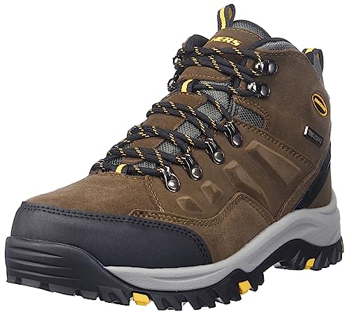 Skechers Men's Relment - Pelmo High Rise Hiking Boots, Brown Khaki Khk, 9 UK