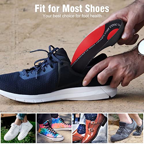 Orthotic Insoles, 3/4 High Arch Support Shoe Inserts Insoles for Women and Men, Orthotic Insoles Support for Plantar Fasciitis, Flat Feet, Over-Pronation, Heel Pain, Heel Spur (9-12 UK）