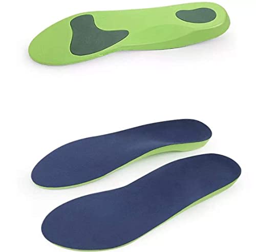 HHUK Plantar Fasciitis Orthotic Insoles with Arch Support Shoe Inserts Women Men Insole Flat Feet Insert (L 9-10.5)
